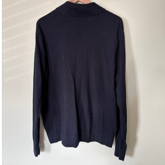 American Eagle Vintage Y2K Navy Grandpa Cardigan Sweater Athletic Fit XL - Picture 3 of 7